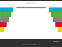 Tablet Screenshot of hackforyou.org
